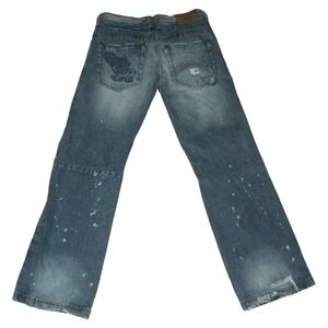 Armani Exchange Jeans Distressed Splatter Holes Grunge Punk alt egirl Short P